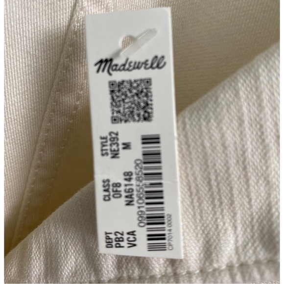 Madewell Women’s Drakefield Jacket in Ecru Size Medium NWT - Picture 11 of 12